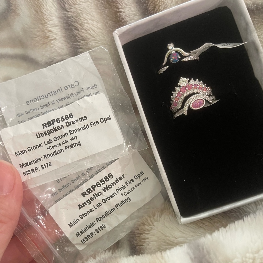 BOMB PARTY OCTOBER OPAL RING BUNDLE SIZE 5